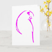 Budgie Birthday Card Karte (Gelbe Blume)