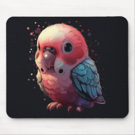 Budgie Bliss in Kawaii Mousepad