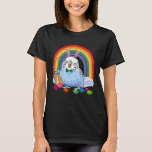 Budgie Blue Parakeet Ostereier Bunny T-Shirt