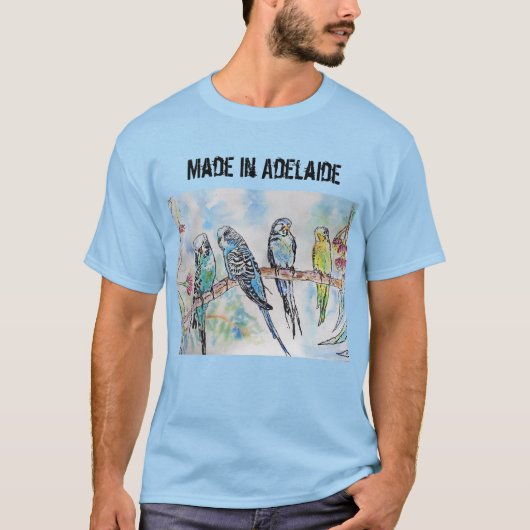 Budgie Budgerigar Bird aus Adelaide T Shirt (Vorderseite)