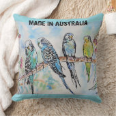 Budgie Budgerigar Bird Made In Australia T Shirt Kissen (Decke)