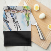 Budgie Budgerigar Bird Made In Melbourne Birds Geschirrtuch (Viertel Falte)