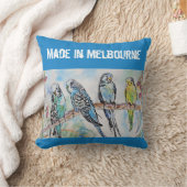 Budgie Budgerigar Bird Made In Melbourne Birds Kissen (Decke)