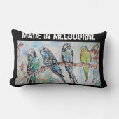 Budgie Budgerigar Bird Made In Melbourne Birds Lendenkissen (Vorderseite)