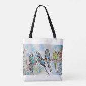 Budgie Budgerigar Bird Made In Melbourne Birds Tasche (Rückseite)