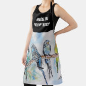 Budgie Budgerigar Birs Made In Woop Woop Aussie Schürze (InSitu)