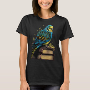 Budgie Budgerigar Buch Parakeet Bird Bookworm lese T-Shirt