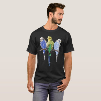Budgie Budgerigar-Glitzer T-Shirt