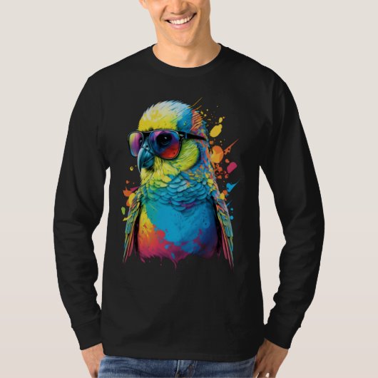 Budgie Budgerigar Parakeet Bird  4 T-Shirt (Vorderseite)