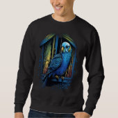 Budgie Budgerigar Parakeet Bird Birdwatching 2 Sweatshirt (Vorderseite)