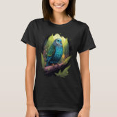 Budgie Budgerigar Parakeet Bird Nature Birdwatchin T-Shirt (Vorderseite)