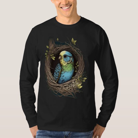 Budgie Budgerigar Parakeet Bird Nest  3 T-Shirt (Vorderseite)