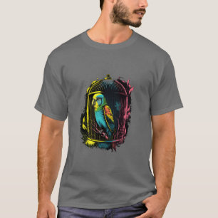 Budgie Budgerigar Parakeet Bird Pet Eigentümer Vin T-Shirt