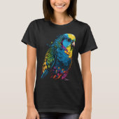 Budgie Budgerigar Parakeet Pet Bird Owner Pop 3 T-Shirt (Vorderseite)