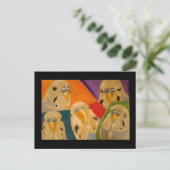 Budgie Budgerigar Postkarte (Stehend Vorderseite)