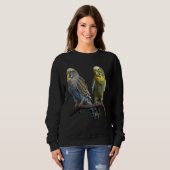 Budgie Budgies Budgerigar Parakeet Birds Birdwatch Sweatshirt (Vorne ganz)
