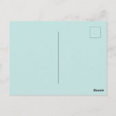 Budgie Budgies Watercolor Painting Bird Card Postkarte (Rückseite)