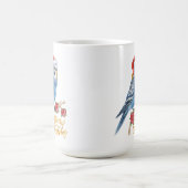 Budgie Christmas Kaffeetasse (Mittel)