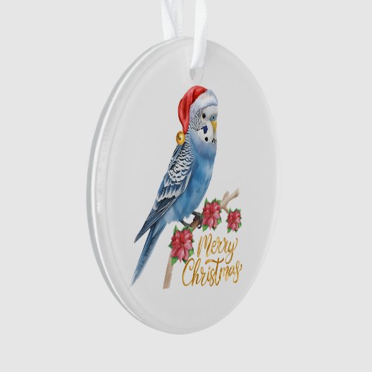 Budgie Christmas Ornament (Vorderseite)