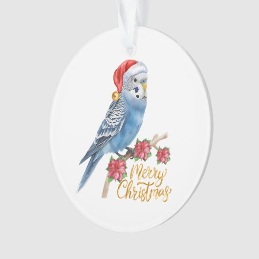 Budgie Christmas Ornament (Vorderseite)