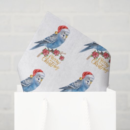 Budgie Christmas Seidenpapier (Geschenktüte)