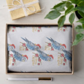 Budgie Christmas  Seidenpapier (Geschenk)