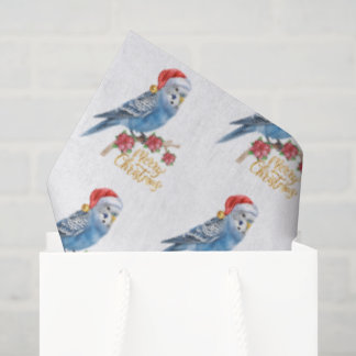 Budgie Christmas  Seidenpapier