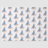 Budgie Christmas  Seidenpapier (Vorderseite)