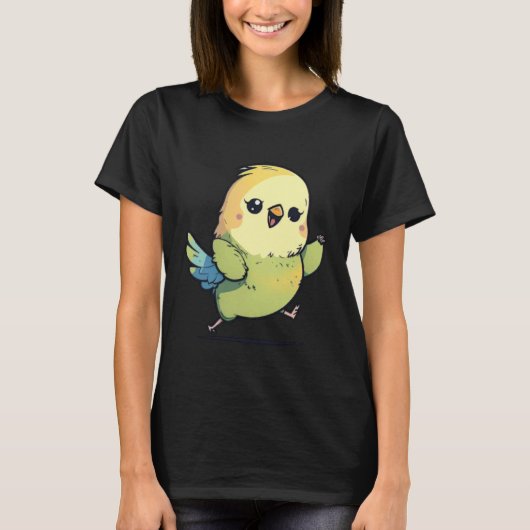 Budgie Dabbing Budgerigar Parakeet Bird Dab Dance  T-Shirt (Vorderseite)