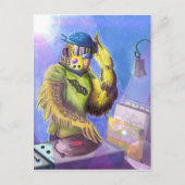 Budgie DJ Postkarte (Vorderseite)