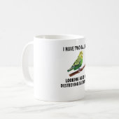 Budgie Eigentümer Budgie Lover Parakeet Bird Budge Kaffeetasse (Vorderseite Links)