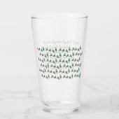 Budgie Frenzy Glass Glas (Rückseite)