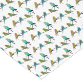 Budgie Frenzy Table Runner (Farbe auswählen) Kurzer Tischläufer (Ecke)