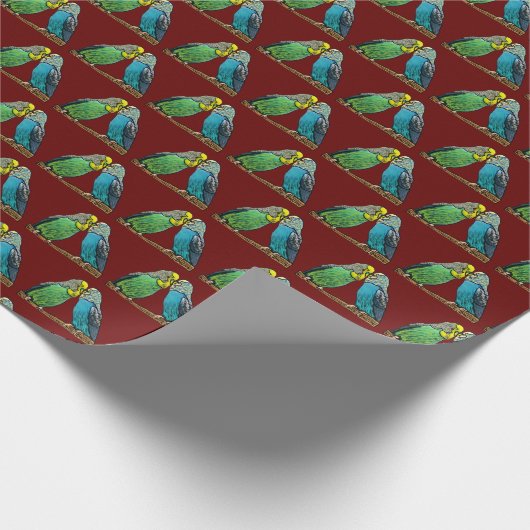 Budgie Geschenkpapier (Ecke)