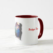 Budgie Getränk Tasse (VorderseiteRechts)