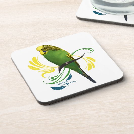 Budgie Getränkeuntersetzer (Linke Seite)