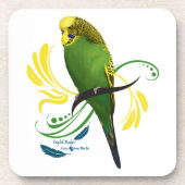 Budgie Getränkeuntersetzer (Vorderseite)