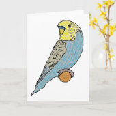 Budgie Karte (Gelbe Blume)