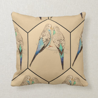 Budgie Kissen-Wasserfarbe Kissen