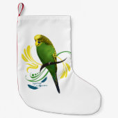 Budgie Kleiner Weihnachtsstrumpf (Vorderseite)