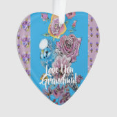 Budgie Liebe Du Oma Weihnachtsdekoration Ornament (Vorderseite)