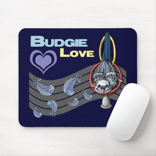 Budgie Liebe "Süsse" Mousepad (Mit Mouse)