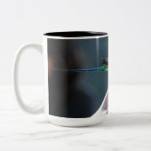 Budgie Liebe-Tasse Zweifarbige Tasse (Links)