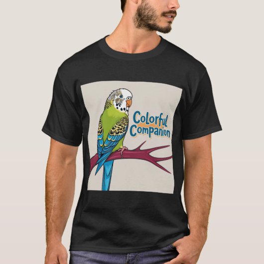 Budgie Lover: Der farbenfrohe Begleiter T-Shirt (Vorderseite)