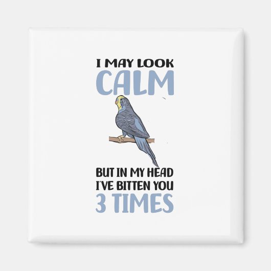 Budgie Lover Magnet (Vorne)