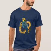Budgie Mama Budgerigar Sunflower Parakeet Bird T-Shirt (Vorderseite)