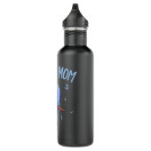 Budgie Mama Parakeet Budgerigar Womens Funny Edelstahlflasche (Rechts)