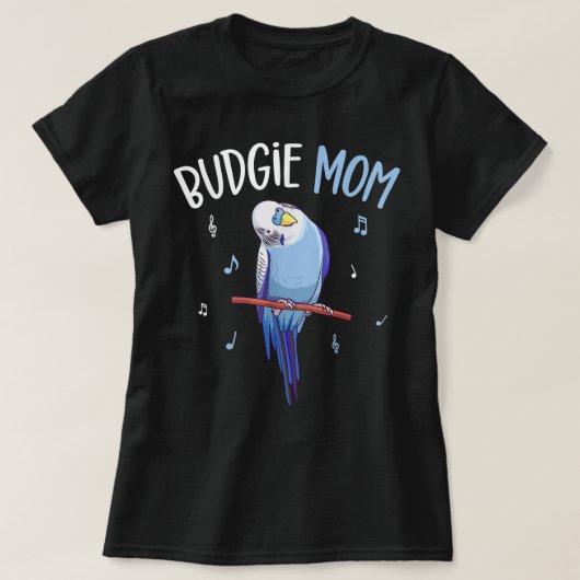 Budgie Mama Parakeet Budgerigar Womens Funny T-Shirt (Design vorne)