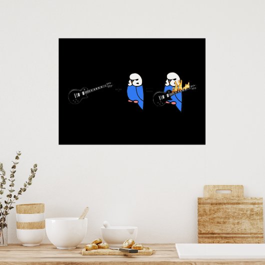 Budgie Math Poster (Küche)