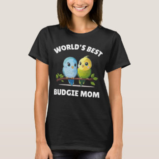 Budgie Mom Budgerigar Parakeet Bird 32 T-Shirt